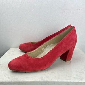 Eric Michael Abby Block Heel Suede Heels